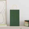 vidaXL Хартиени торбички 50 бр с дръжки зелени 21x11x36 см