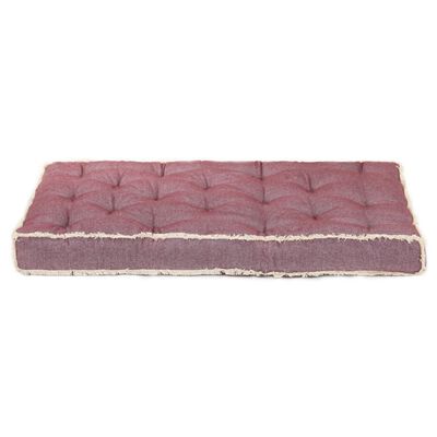 vidaXL Възглавница за палетен диван, червено бордо, 120x80x10 см