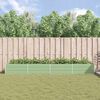 vidaXL Кашпа Пастелно зелено 195 x 100 x 45 см Галванизирана стомана