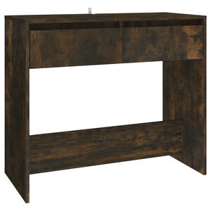 vidaXL Конзолна маса, опушен дъб, 89x41x76,5 см, инженерно дърво
