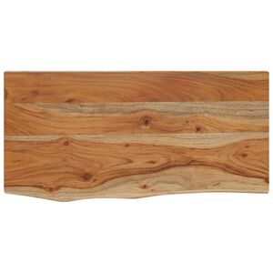 vidaXL Стенен рафт, 40x20x2,5 см, правоъгълен, масив акация, жив ръб