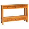 vidaXL Конзолна маса с чекмедже Естествен 115 x 32 x 76 см