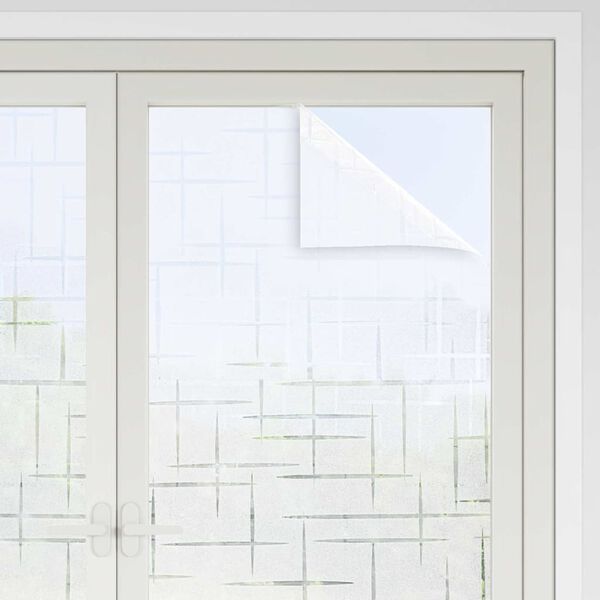 vidaXL Статично прозорчно фолио Шаблон със звезди 45 x 500 см ПВЦ