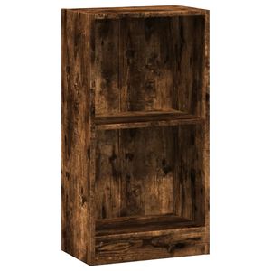vidaXL Библиотека, опушен дъб, 40x24x76 см, инженерно дърво