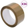 vidaXL Опаковъчна лента 36 бр кафява 48 мм x 66 м