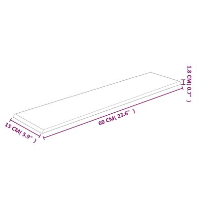 vidaXL Стенни панели, 12 бр, розови, 60x15 см, плат, 1,08 м²