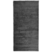 vidaXL Шаги килим с дълъг косъм, модерен, антрацит, 100x200 см