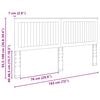 vidaXL Облегалка за глава с таблото Сонома дъб 180 cm Инженерно дърво