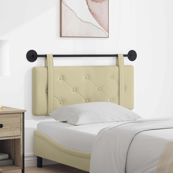 vidaXL Висяща табла Монтиране на стена Крем 100 cm Изкуствена