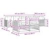 vidaXL Комплект дивани за открито 7 pcs Естествено и светло сиво