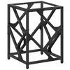 vidaXL Маса за кафе с прозрачен стъклен плот 30x30x41 см стомана