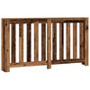 vidaXL Капак за радиатор, старо дърво, 149x20x82 см, инженерно дърво