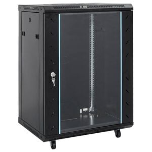 vidaXL 15U мрежов шкаф с въртящи се крачета 19" IP20 60x45x86 см