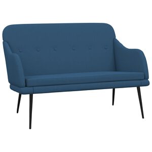 vidaXL Пейка, синя, 110x76x80 см, текстил