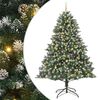 vidaXL С изкуствено коледно дърво с 300 LED светодиода Зелен 240 cm