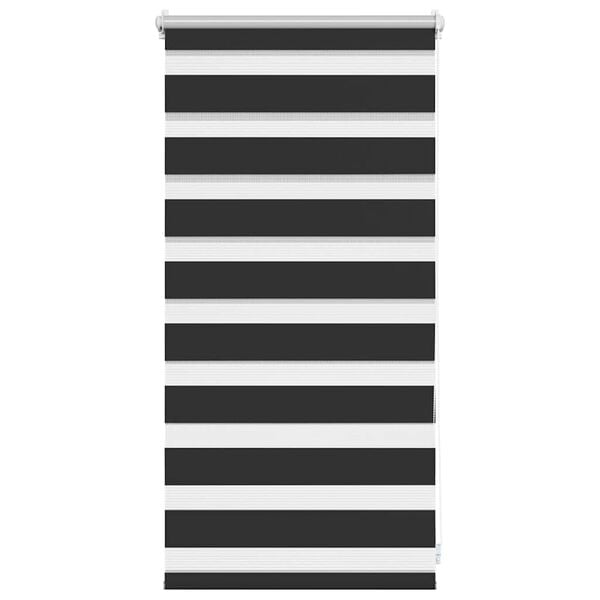 vidaXL Щора "Зебра" 40 х 100 см, черна