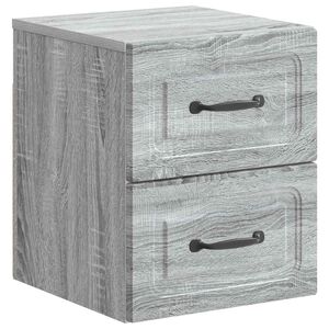 vidaXL Спален шкаф с монтаж на стена Сива сонома 34,5 x 33 x 40 см