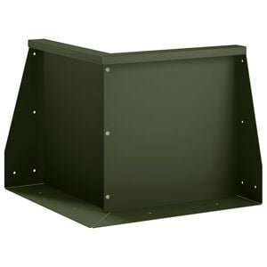 vidaXL Задържащи стени 50 x 50 x 30 см Стомана Маслиненозелено