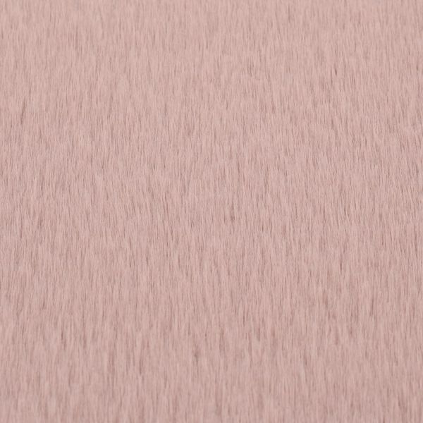 vidaXL Килим, 80 см, изкуствена заешка козина, бледорозово