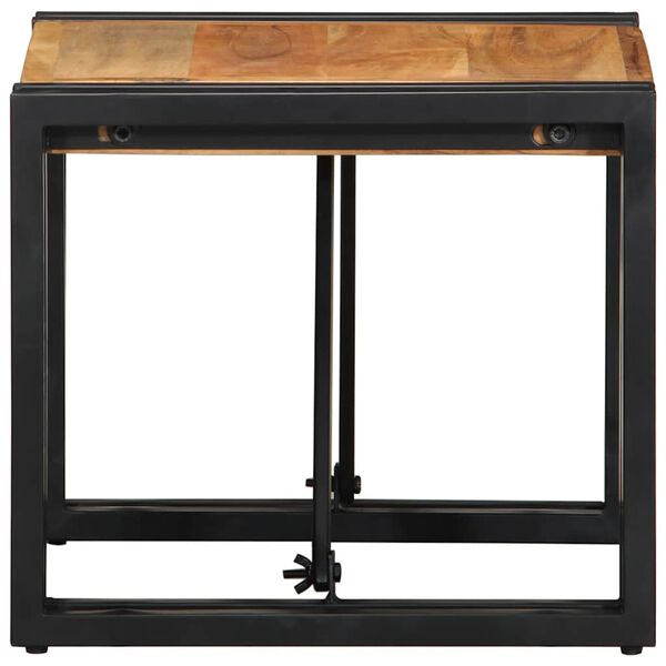 масичка за кафе vidaXL 40x40x35 cm масивна дървесина акация