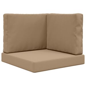 vidaXL Възглавница за диван на открито Полиестер Таупе 60 x 60 cm