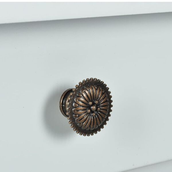 vidaXL Конзолна маса, МДФ, бяла