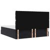 vidaXL Османска легло с матраци и LED, черно, 160x200 см, кадифе