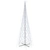 vidaXL Коледна елха конус, студено бяло, 3000 LED, 230x800 см