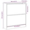 vidaXL Шкаф за обувки Старо дърво 80 x 21 x 87,5 cm Инженерно дърво