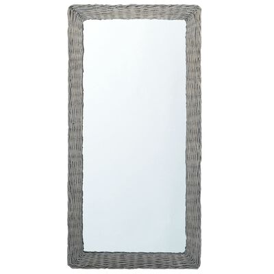 vidaXL Огледало, 120x60 см, ракита