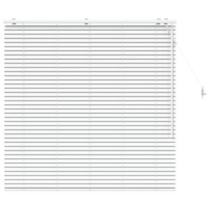 vidaXL Венецианска щора Бяло 125 x 130 см 35 mm