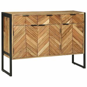 vidaXL Служебен шкаф 100 x 30 x 75 см Масивна акациева дървесина