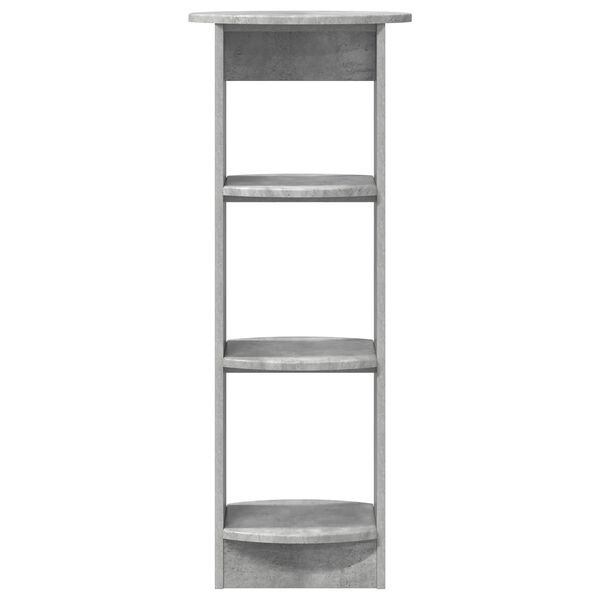 vidaXL Страничен шкаф Бетонно Сиво 40 x 40 x 100 cm