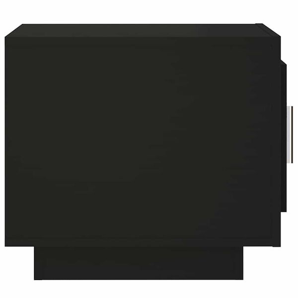 vidaXL Маса за кафе, черна, 51x50x45 см, инженерно дърво