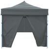 vidaXL Сгъваема шатра с 8 странични стени, 870x291x315 см, антрацит