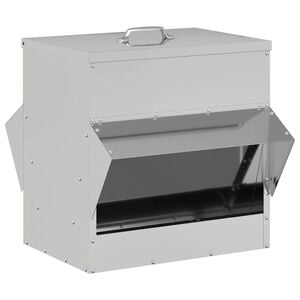 vidaXL Кокошарник Сребристо 40,5 х 45 х 41 см 20 kg