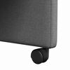 vidaXL Столове с Колела 2 pcs Тъмносив 57 х 66 х 94 см текстил