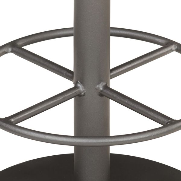 vidaXL Бар табуретка, състарено кафяво, естествена кожа