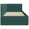 vidaXL Ъглова рамка за легло Тъмен зелен 90 см x 200 см Кадифе