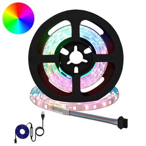 vidaXL LED лента 2 бр. Черен и прозрачен Мед и пластмаса