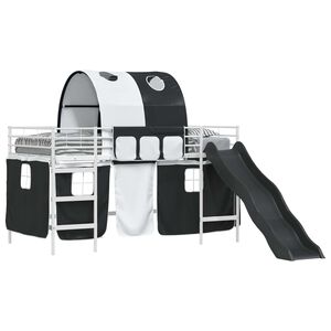 vidaXL Бял и черен 107 x 200 см