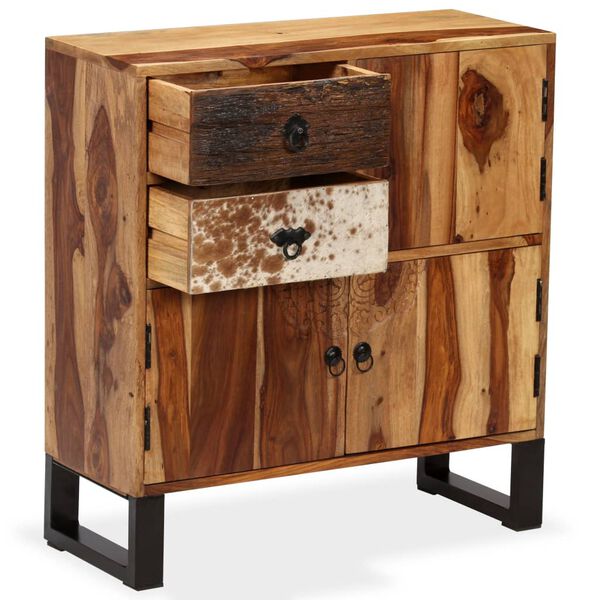 vidaXL Скрин, акациево дърво масив, 70x30x80 см