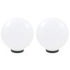 vidaXL Градински сфери за LED лампи, 2 бр, 30 см, PMMA