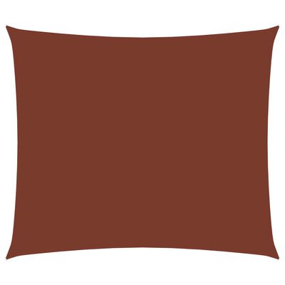 vidaXL Платно-сенник, Оксфорд текстил, правоъгълно, 6x7 м, теракота