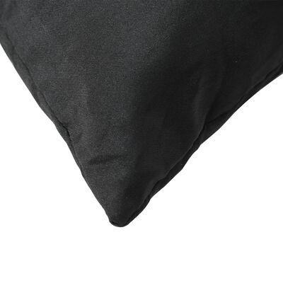 vidaXL Декоративни възглавници, 4 бр, черни, 40x40 см, плат