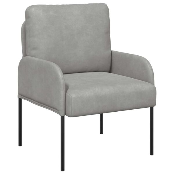 vidaXL Дивани с възглавница 55cm Светлосиво Шперплат