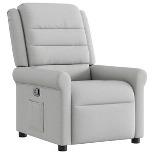 vidaXL Recliner Chair Cloud Grey Fabric