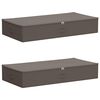 vidaXL Кутия за съхранение 2 бр. Нетъкан текстил 100 x 50 x 18 см 90 l
