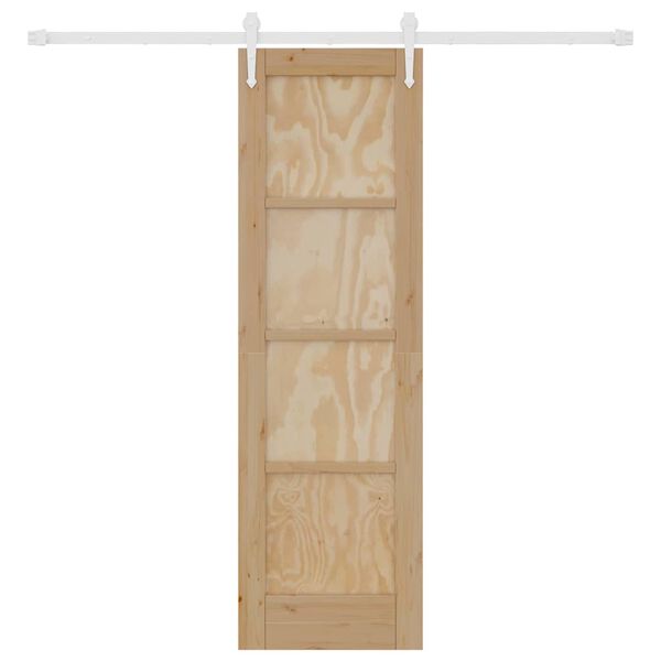 vidaXL Преплъзваща се врата ORKDAL Кафяво 61 x 198,5 см