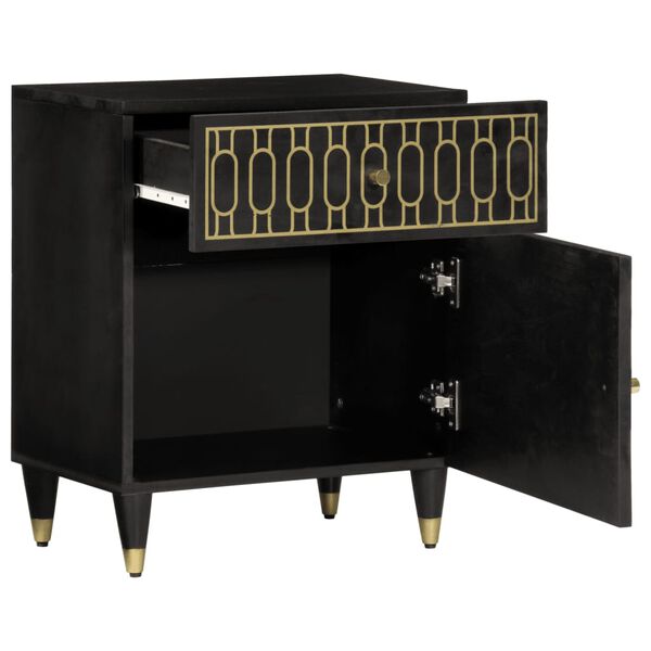 vidaXL Нощно шкафче 50x33x60 см мангово дърво масив